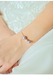 Bracelet mariage Anna lilas