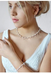 Collier mariage Gouttes Perles