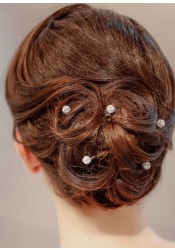 Pics cheveux mariage Gouttes